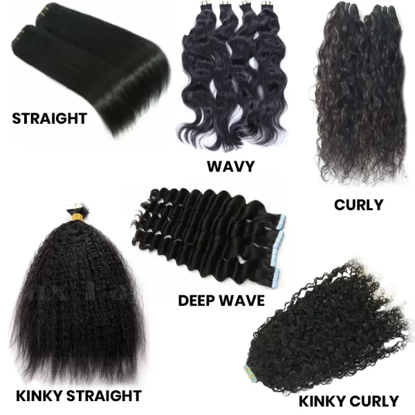 Cambodian Tape-In Human Hair Extensions For Black Women