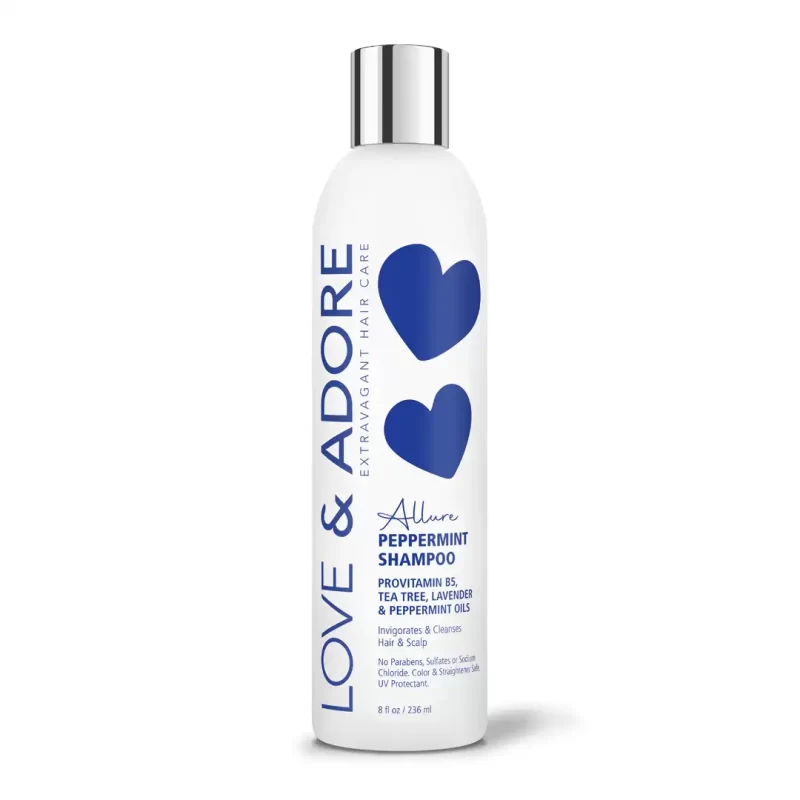 Love & Adore Allure Peppermint Shampoo Black Hair Care Product For Natural Hair