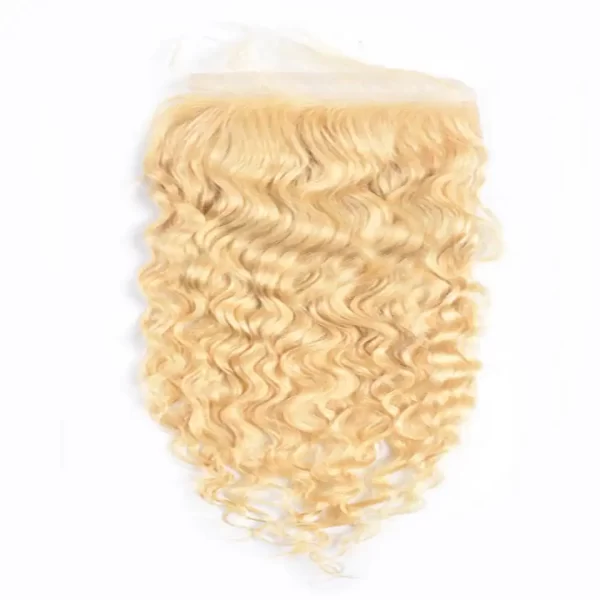 13x4 613 Curly Blonde HD Transparent Lace Frontal